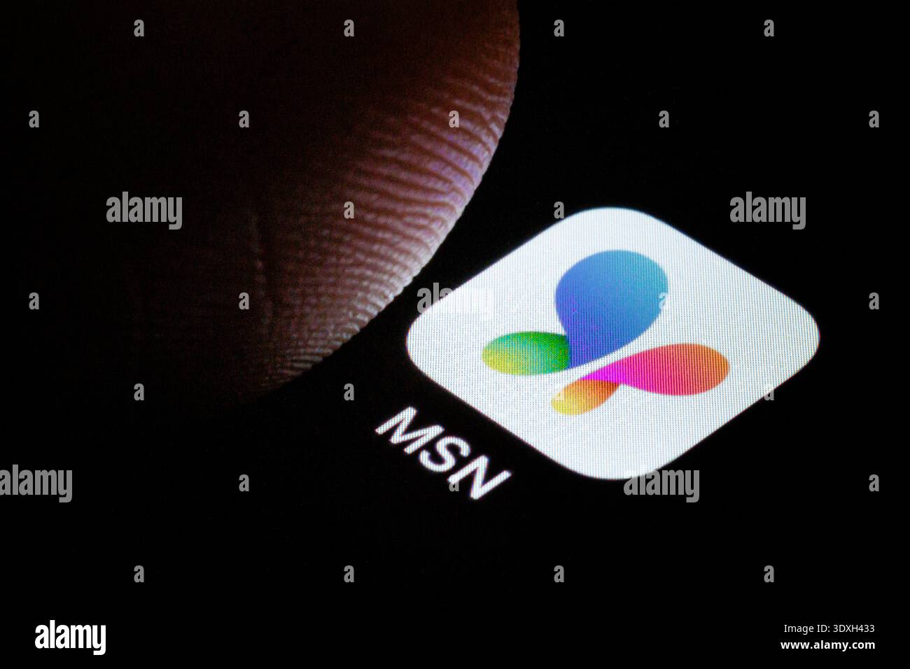 Symbolfoto. Die App von MSN ist auf einem smartphone zu sehen. Berlin, 03.03.2026. Berlin Deutschland *** symbole photo L'application MSN peut être vue sur un sm Banque D'Images