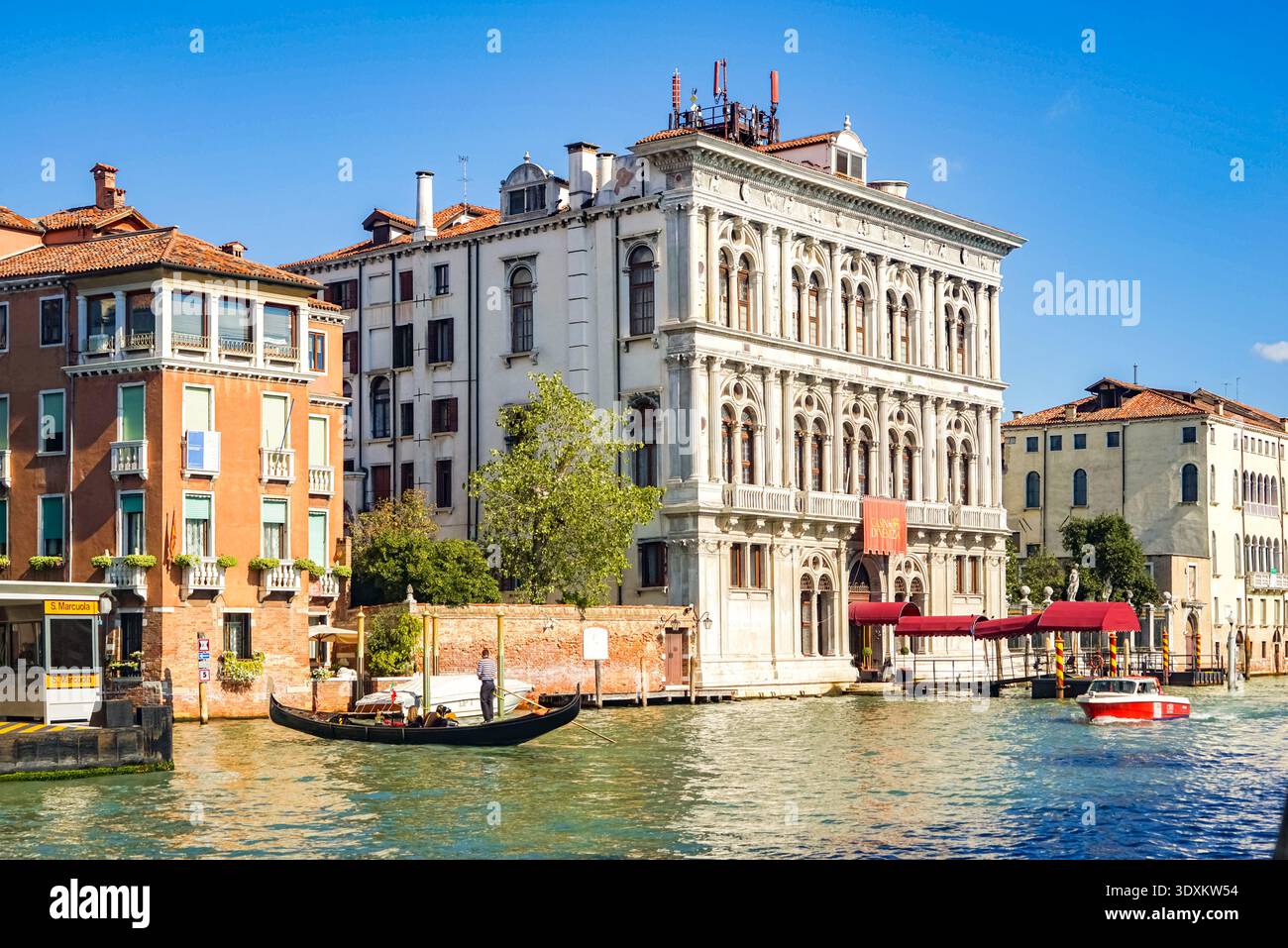 Ca' Vendramin Calergi, palais de la Renaissance sur le Canal Grande, siège du Casino di Venezia et du Musée Wagner, Venise, Italie Banque D'Images