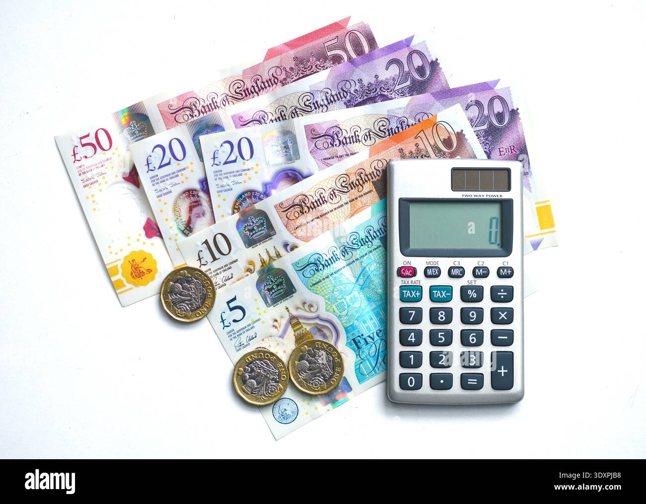 Billets de banque en livre sterling Banque D'Images