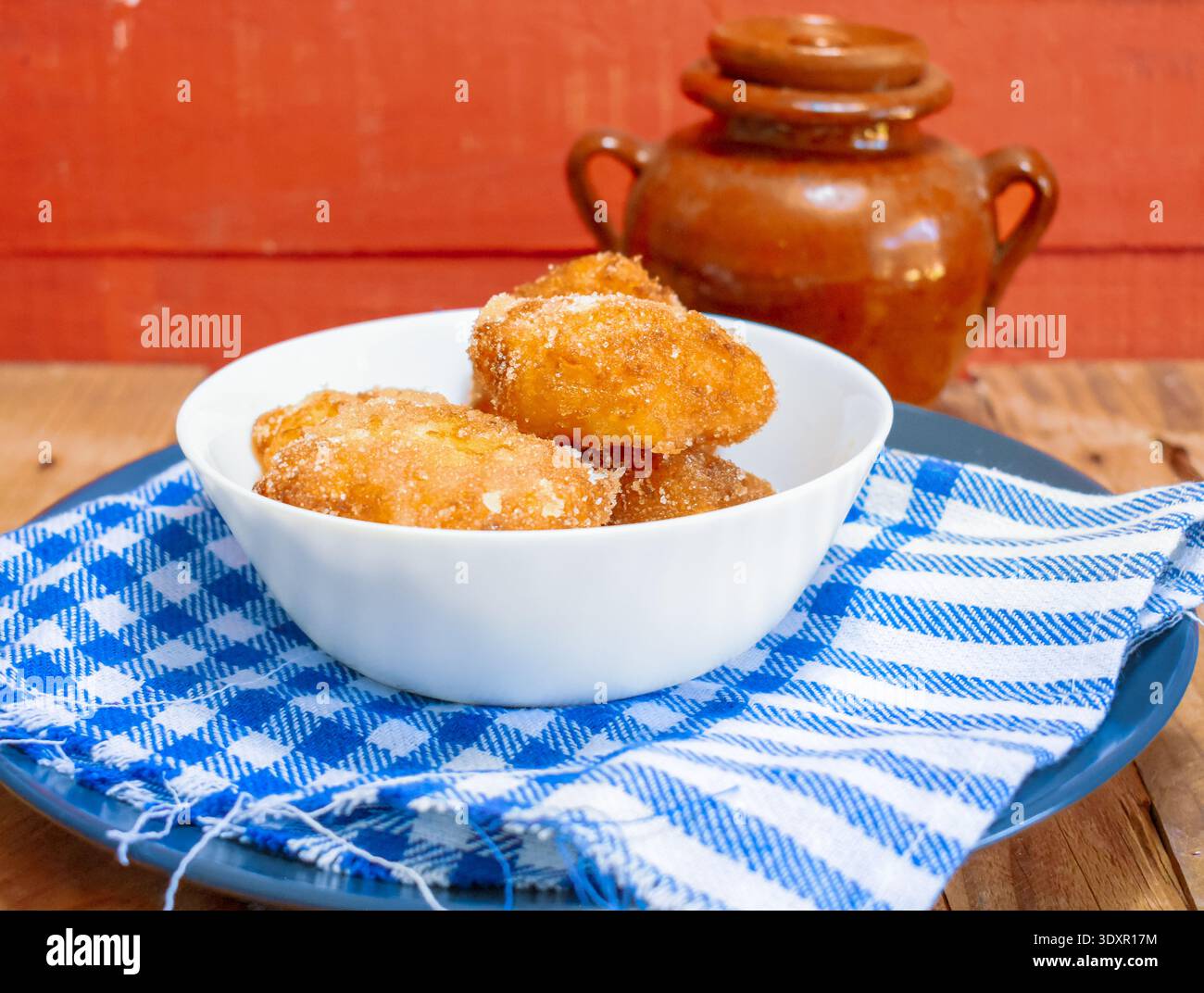 Buñuelos Venezolanos (beignets de manioc) Banque D'Images