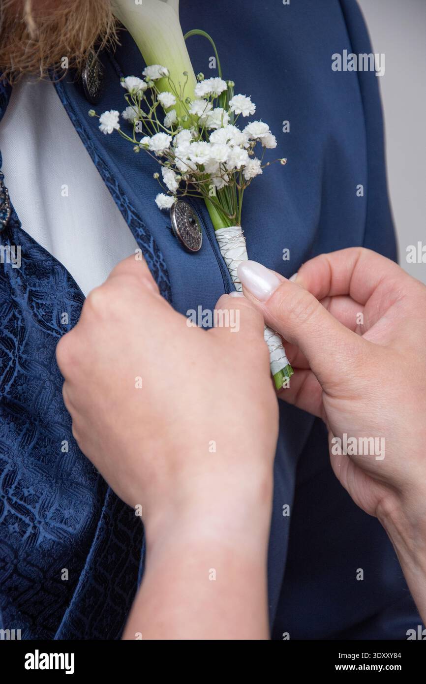 Boutonnière danse souffle bébé Banque D'Images