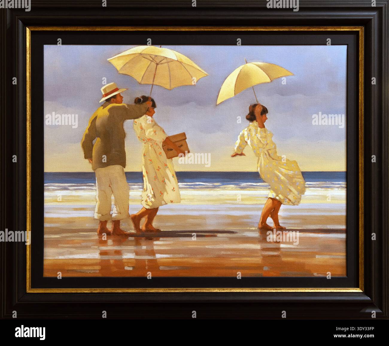 Peinture 'la fête de pique-nique' par Jack Vettriano Banque D'Images