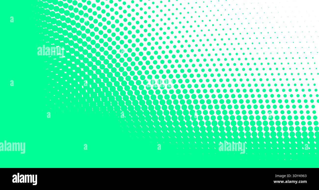 Motif demi-teinte vert et blanc éclatant avec dégradé radial lisse pour des designs numériques frais Illustration de Vecteur
