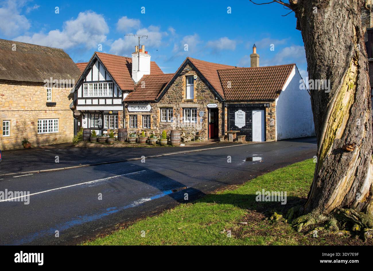 The Border Hotel, Town Yetholm, Scottish Borders Banque D'Images