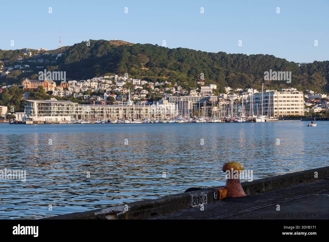 Le Clyde Quay Wharf est devenu l'adresse résidentielle la plus recherchée depuis son réaménagement - Wellington, Nouvelle-Zélande Banque D'Images