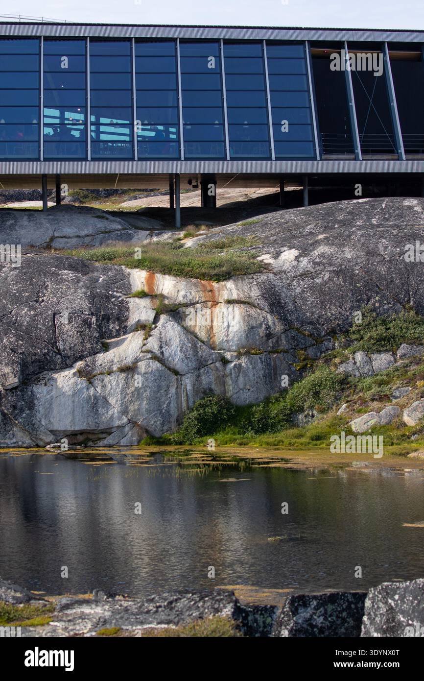 Arctique, cercle arctique, baie de Baffin, Illulissat, Illulissat Icefjord Centre, Kangiata Illosua Banque D'Images