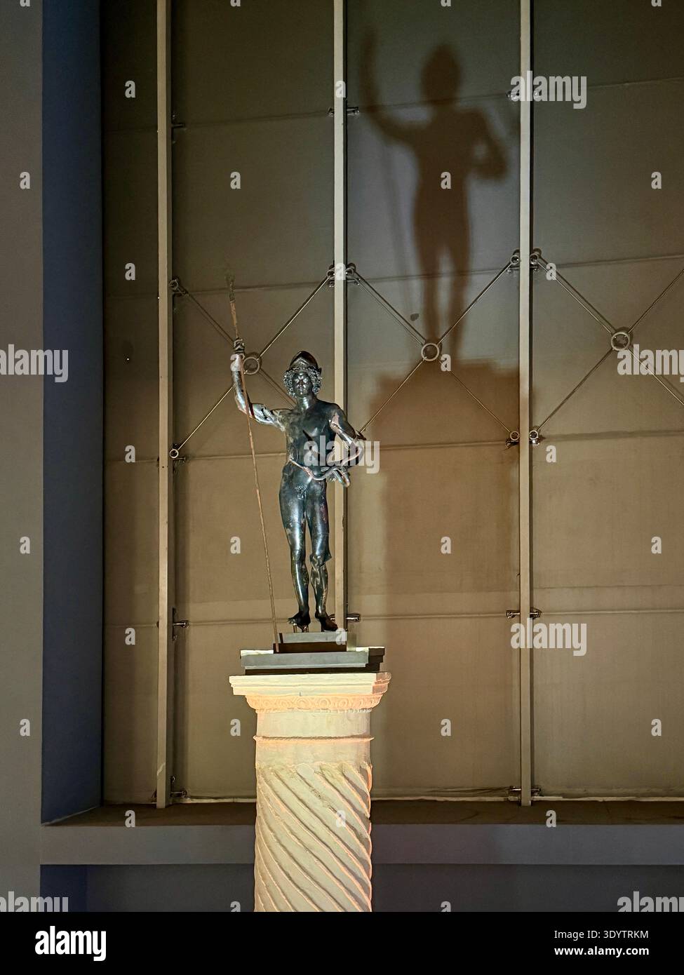 Mars Bronze sculpture est la sculpture la plus populaire du Musée de la mosaïque de Zeugma à Gaziantep, en Turquie. Banque D'Images