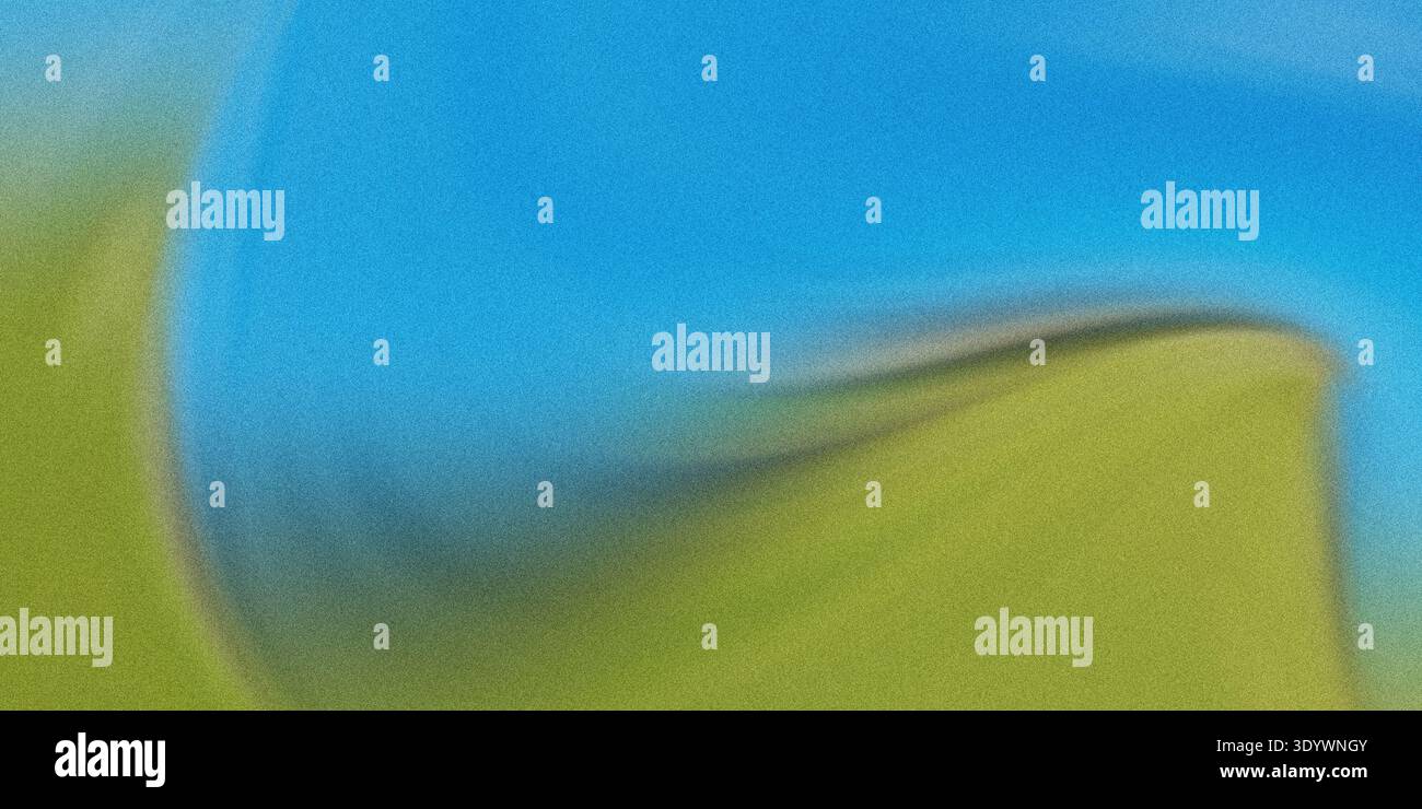 Cette œuvre d'art abstrait dynamique présente une composition dynamique de couleurs vertes, bleues et blanches, se mélangeant pour créer un et visuellement frappant Banque D'Images
