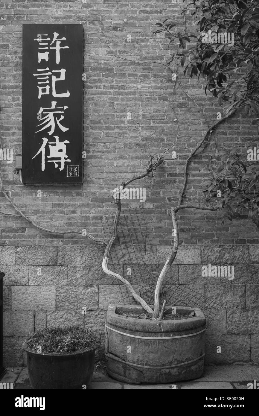 Xuzhou (Jiangsu), Chine : Huilongwo History culture Block Banque D'Images