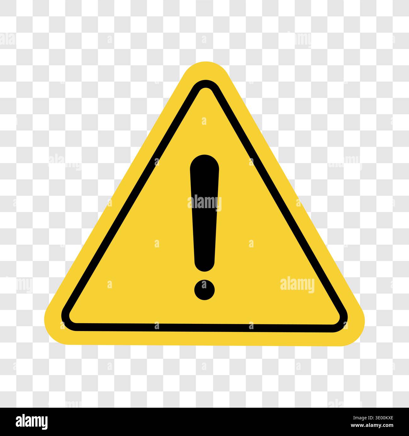 Icône d'alerte d'avertissement. Illustration vectorielle de sécurité. Identification des dangers à titre préventif. Représentation de l'attention industrielle. Illustration de Vecteur
