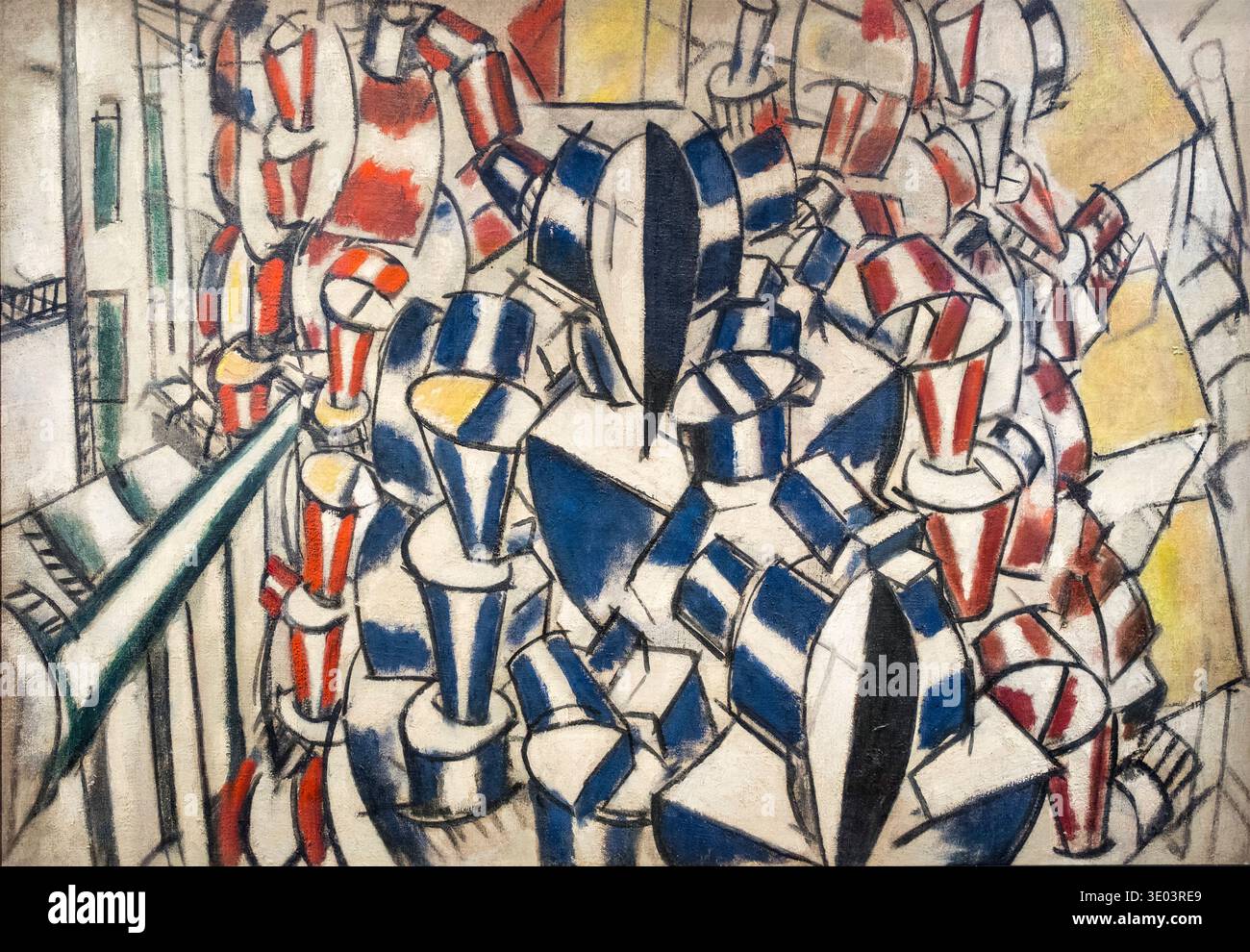 Fernand Leger (1881-1955) L'escalier (deuxième état) 1914, huile sur toile. Banque D'Images