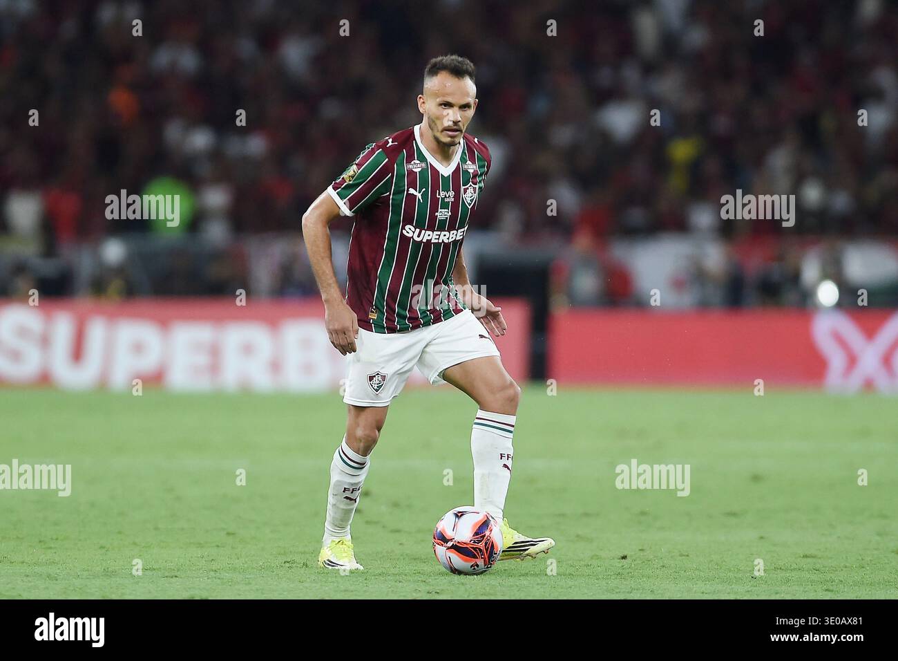 Rio de Janeiro, Brésil, 8 mars 2026. Match de football entre Fluminense et Flamengo, pour le championnat Carioca 2026, au stade Maracanã. Banque D'Images