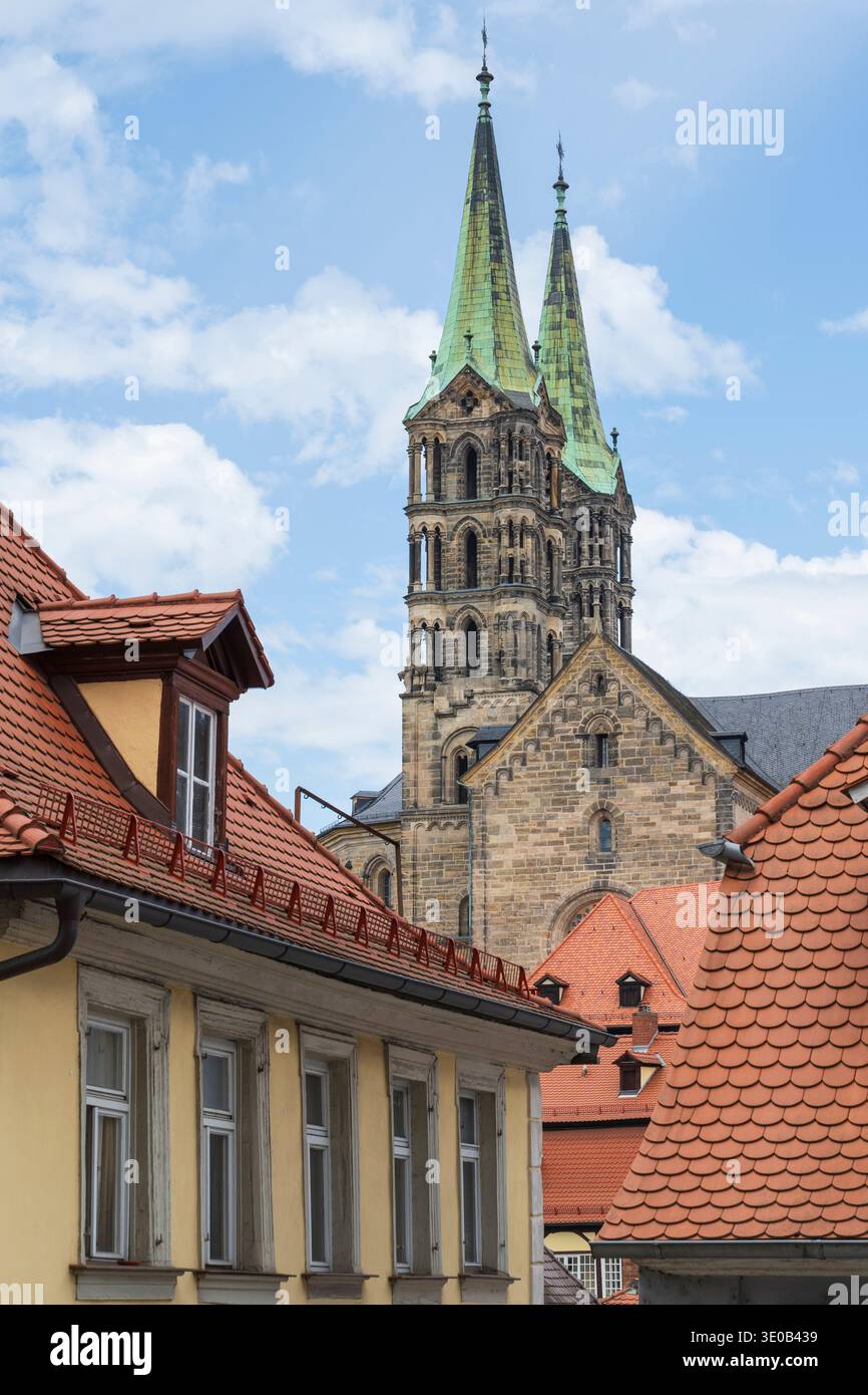 Allemagne, Bavière, Franconie, haute-Franconie, Bamberg, site classé au patrimoine mondial de l'UNESCO, cathédrale dans la vieille ville Banque D'Images