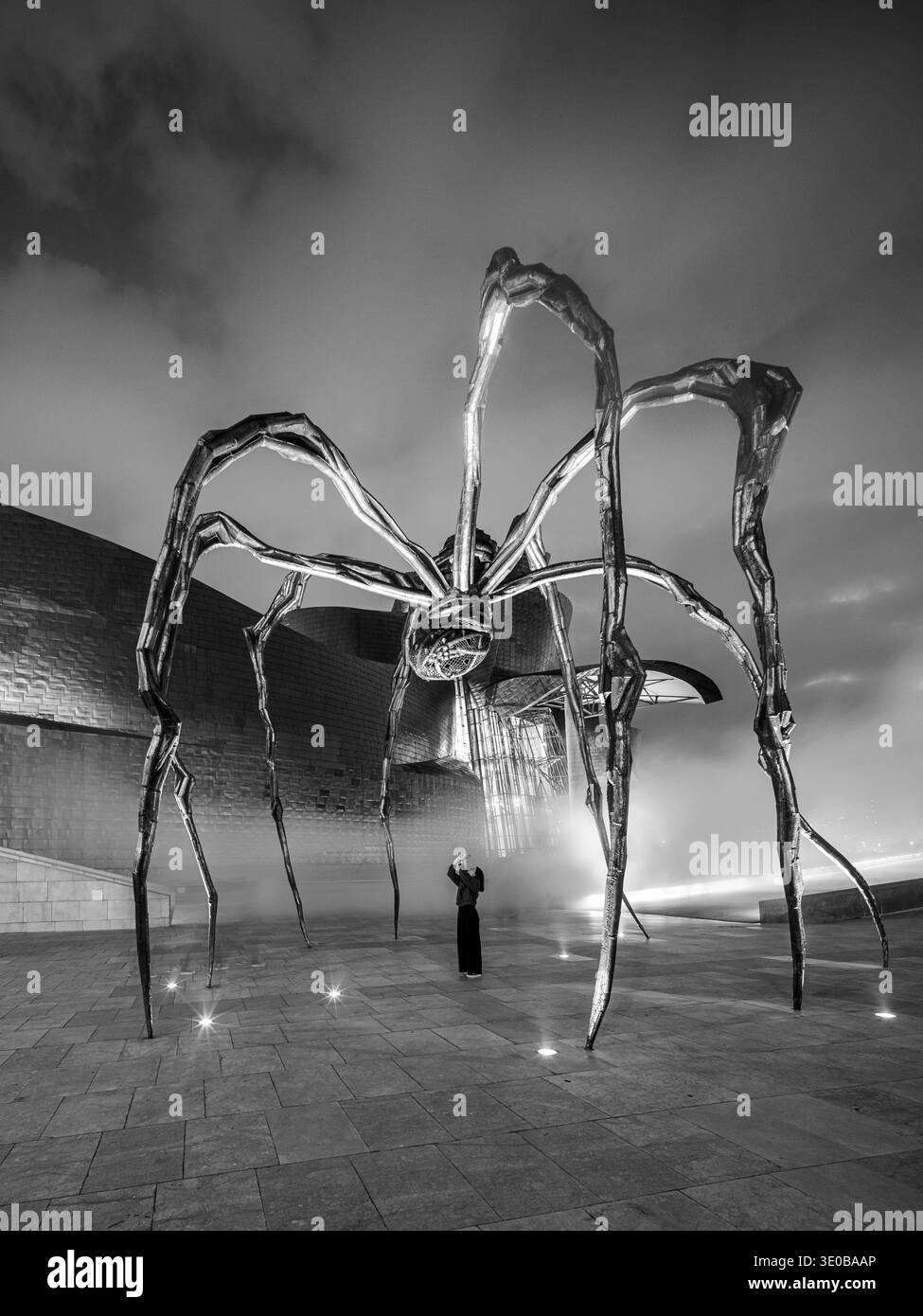 Sculpture Maman de l'artiste Louise Bourgeois au Musée Guggenheim de Bilbao, Espagne Banque D'Images