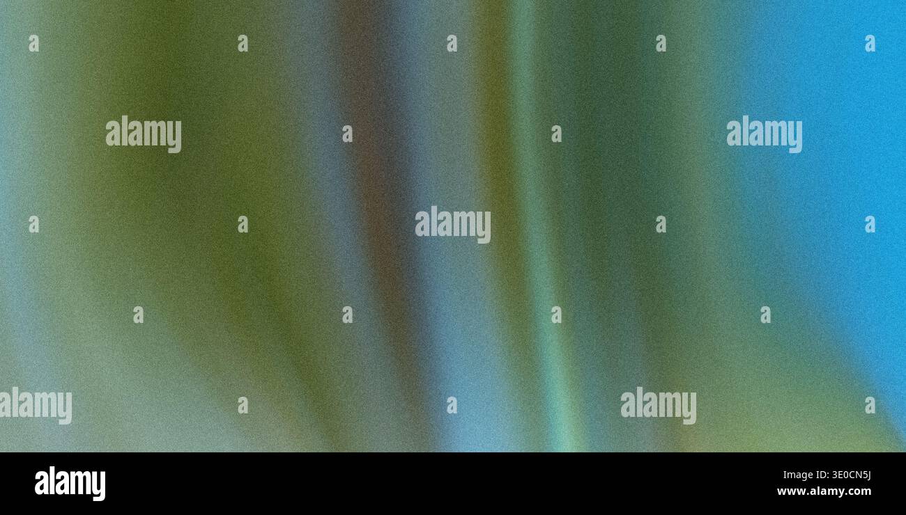 Une image créée numériquement avec des lignes verticales floues dans les tons de vert passant au bleu. L'effet est lisse et abstrait. Banque D'Images