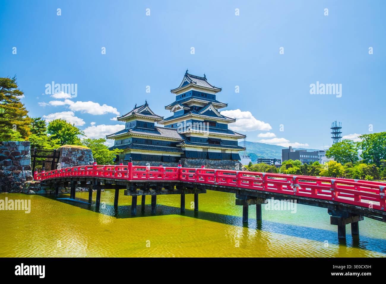 Château de Matsumoto, trésor national de la préfecture de Nagano Banque D'Images