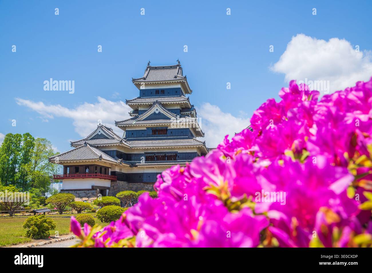 Château de Matsumoto, trésor national de la préfecture de Nagano Banque D'Images