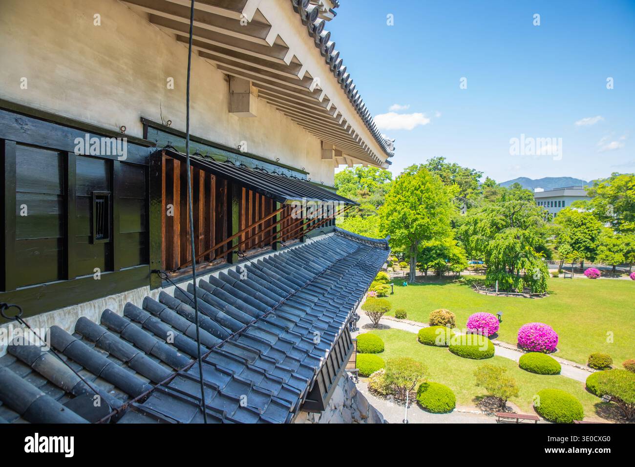 Château de Matsumoto, trésor national de la préfecture de Nagano Banque D'Images