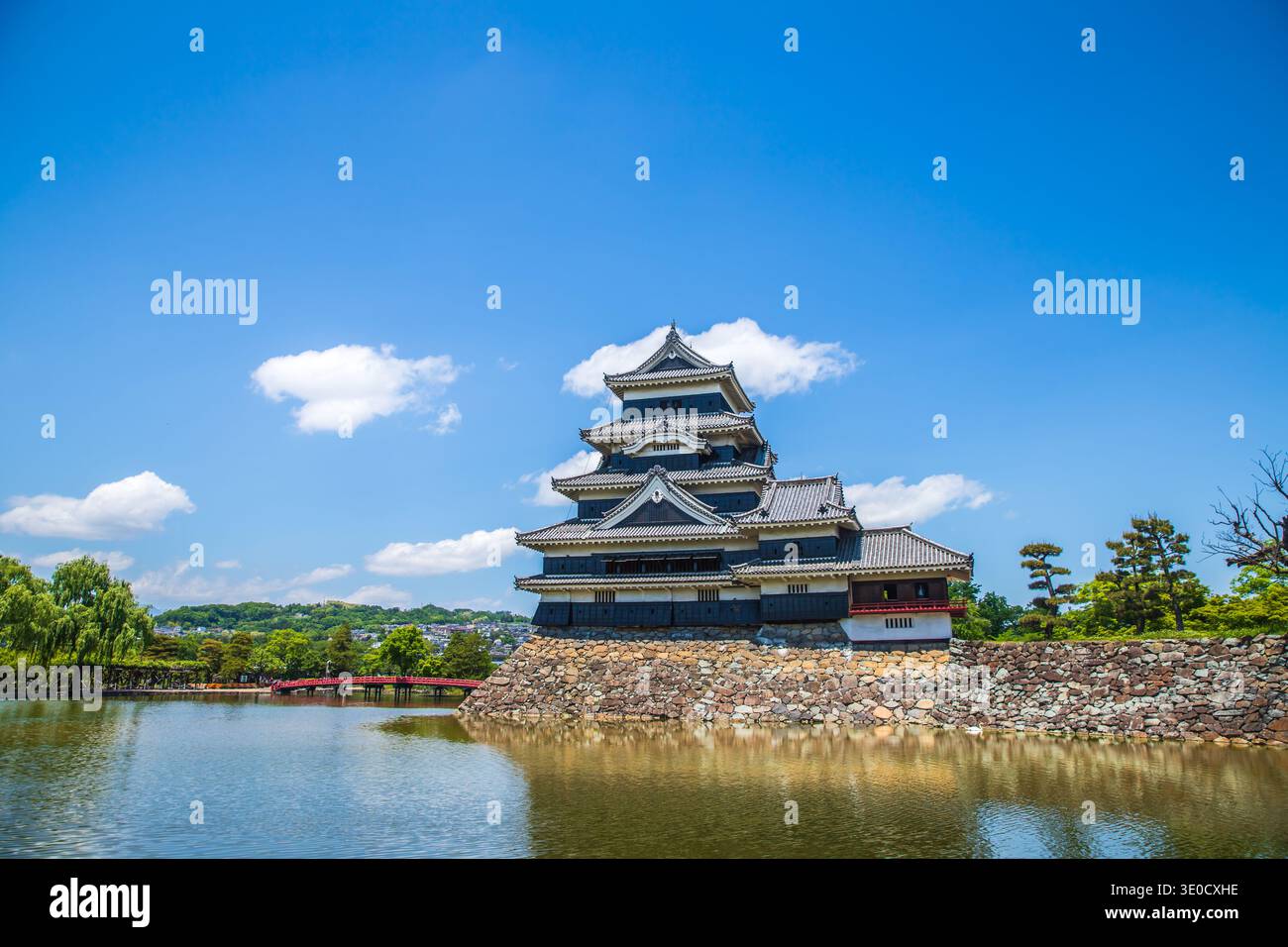 Château de Matsumoto, trésor national de la préfecture de Nagano Banque D'Images