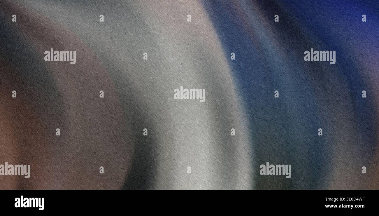 Une image créée numériquement avec un design abstrait flou. Les couleurs se fondent en douceur du gris clair au bleu foncé. Banque D'Images
