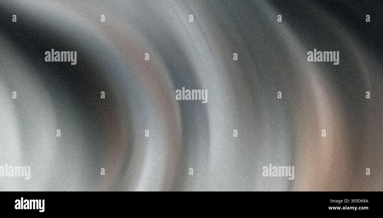 Une image abstraite créée numériquement avec un motif tourbillonnant de tons gris et beige, créant un effet de flou de mouvement. Banque D'Images
