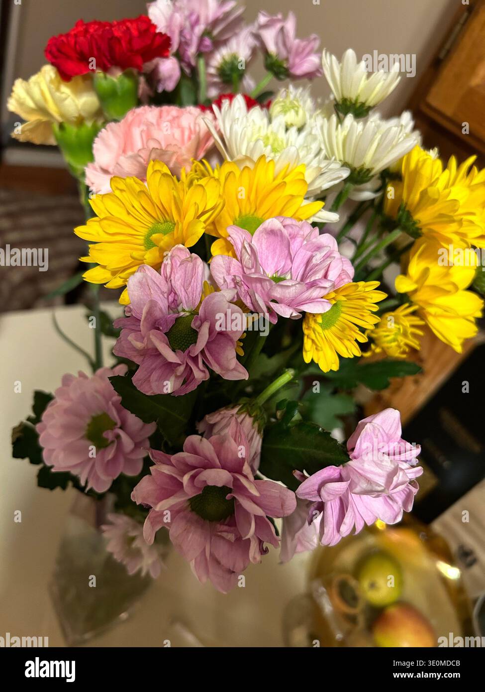 Gros plan sur un bouquet coloré et lumineux Banque D'Images