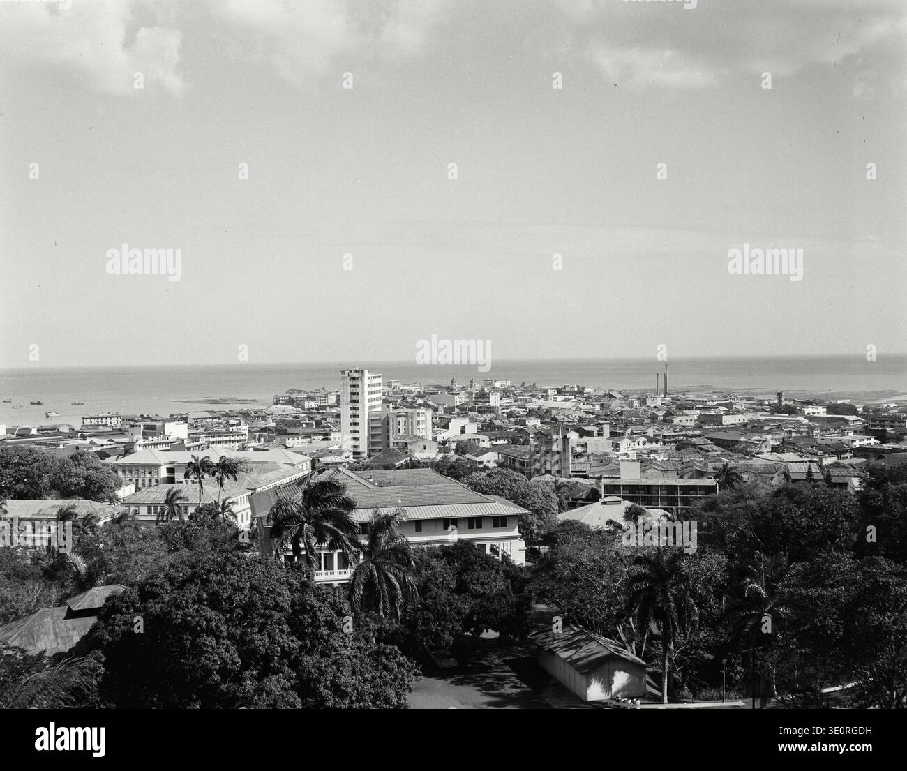 Photographie vintage. Vue d'ensemble du Panama capitale de la République du Panama. Banque D'Images