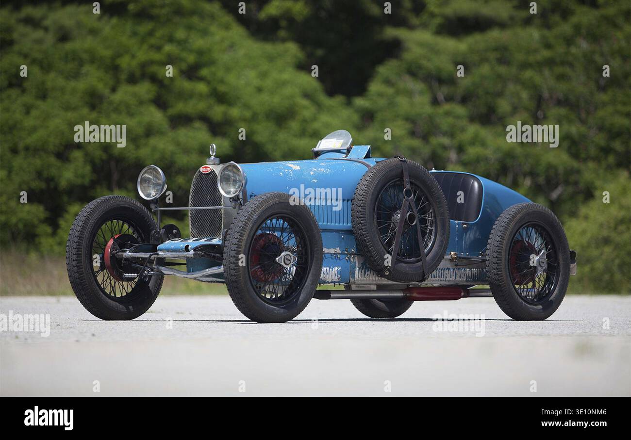 Bugatti type 35 Oldtimer-Rennwagen im Freien Banque D'Images