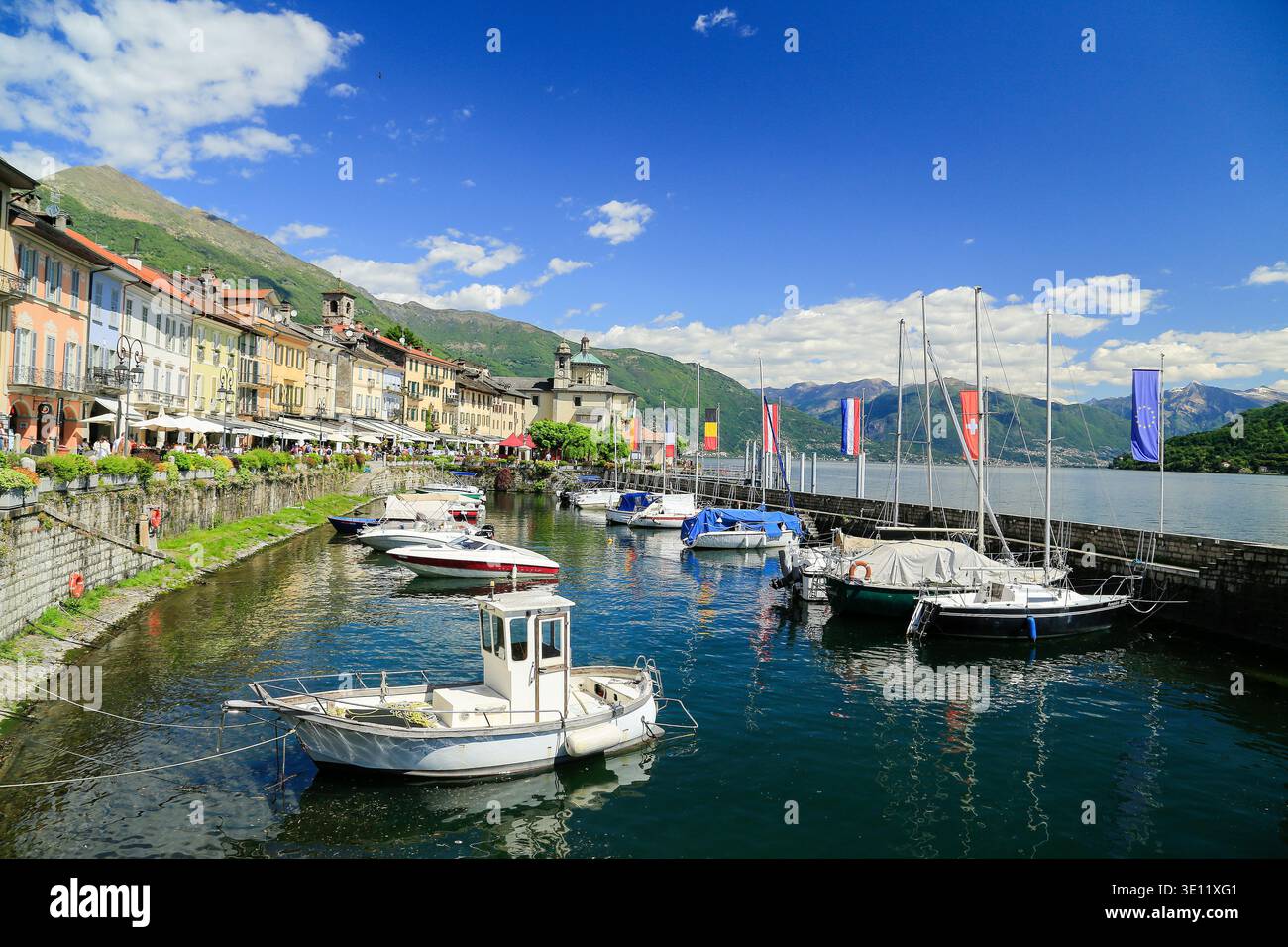Canobbio, Lac majeur, Piémont, Italie. Banque D'Images