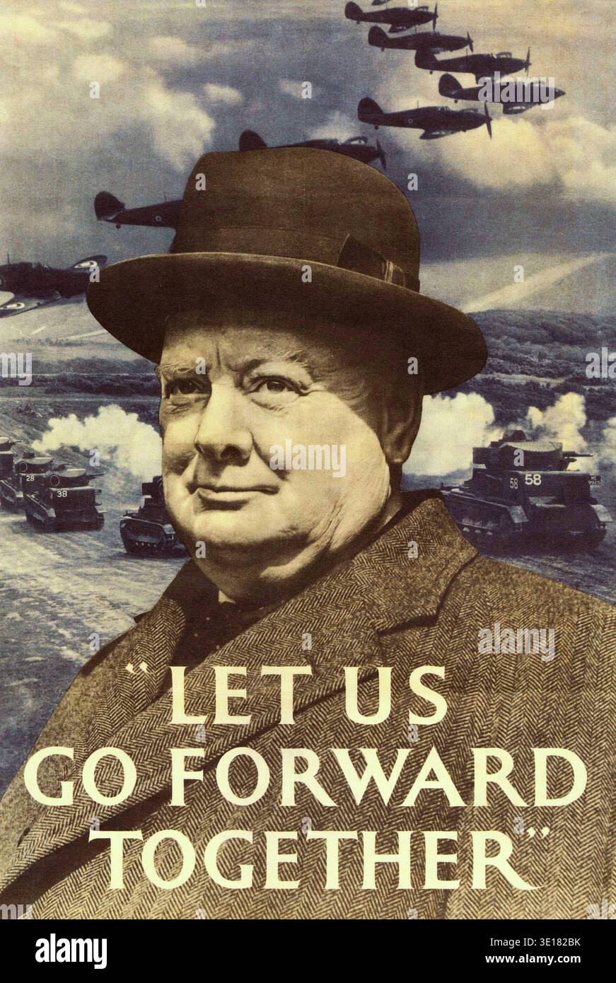 Winston churchill poster Banque de photographies et d’images à haute ...
