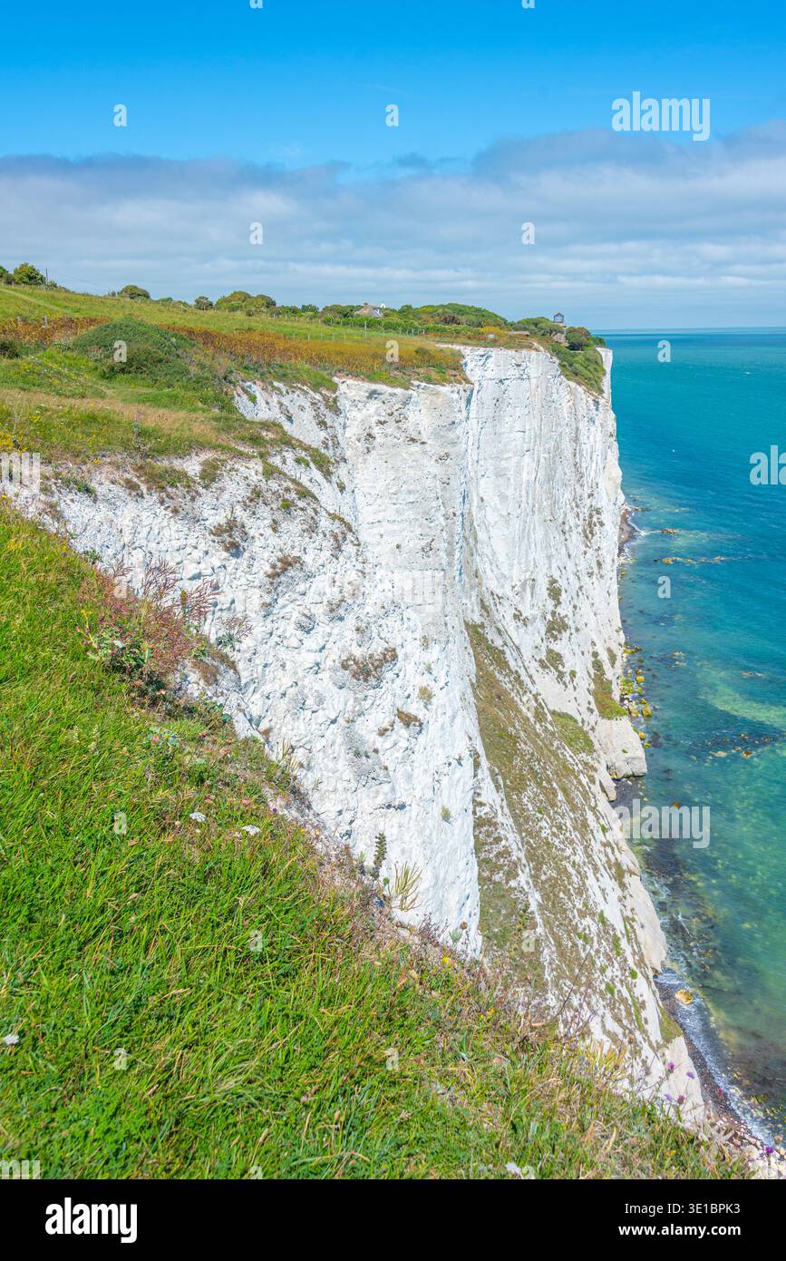 Cilffs blancs de Douvres en Angleterre.IMAGE Banque D'Images