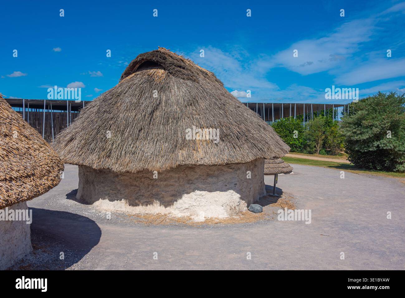 Vieilles maisons dans le musée Stonehenge en Angleterre.IMAGE Banque D'Images