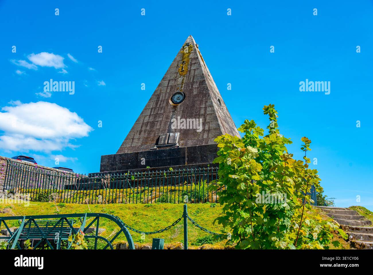 La pyramide étoilée au cimetière de la vieille ville à Stirling, Scotland.IMAGE Banque D'Images