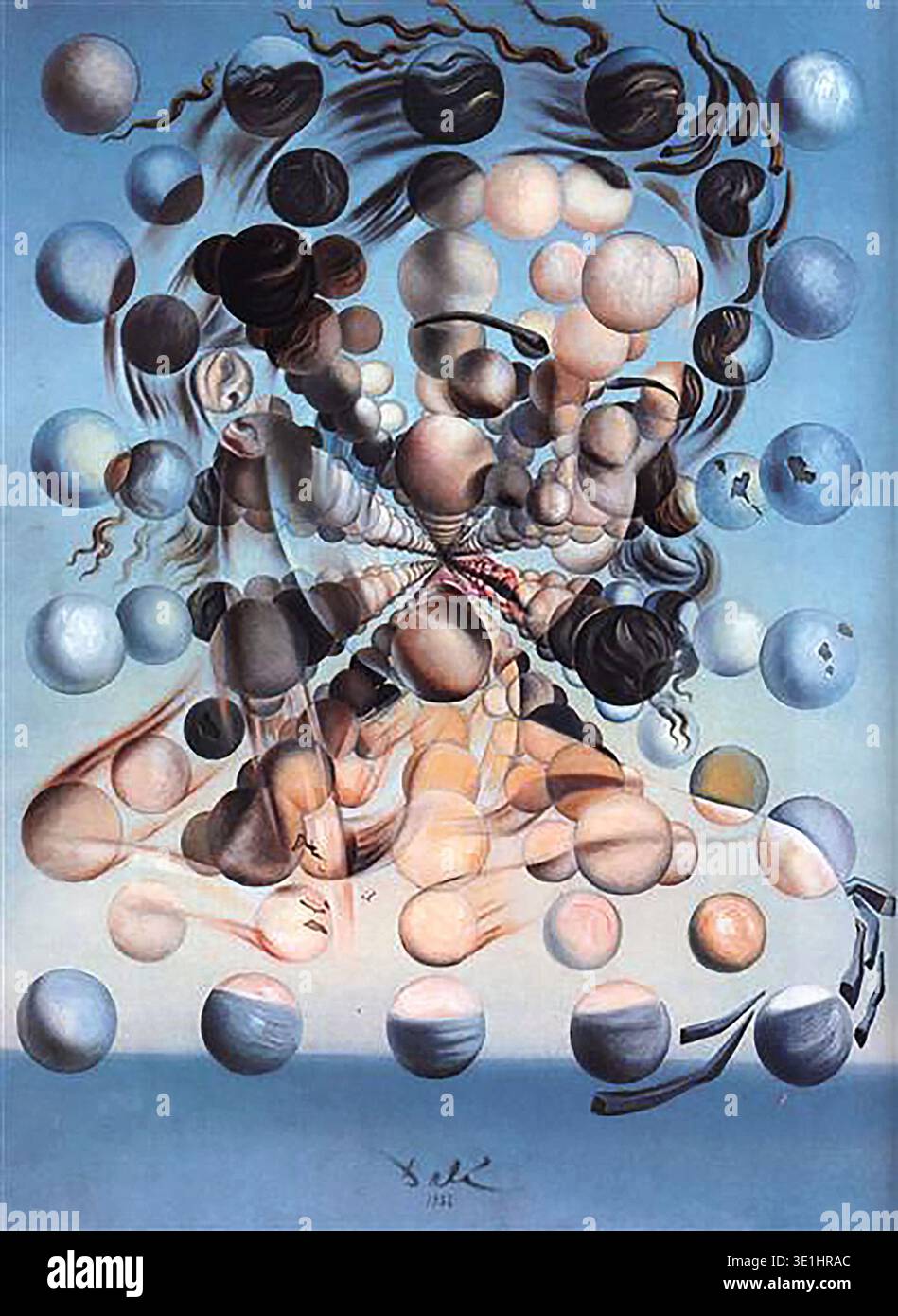 Galatea des sphères Salvador Dali Banque D'Images