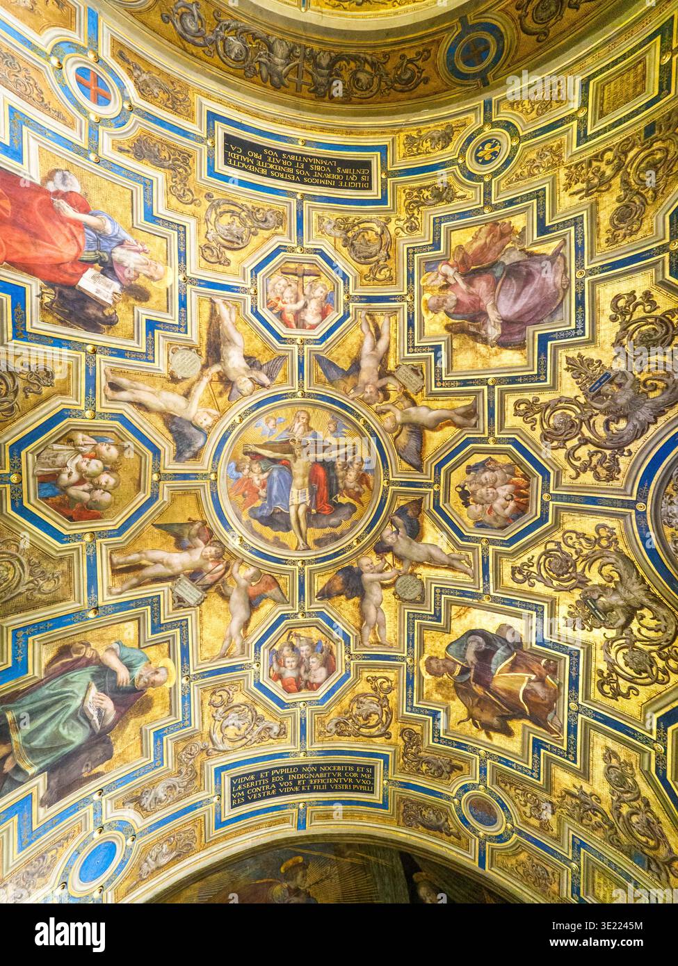 Chapelle des Prieurs a décoré la voûte dans les appartements du priori - Palazzo Vecchio - Florence, Italie Banque D'Images