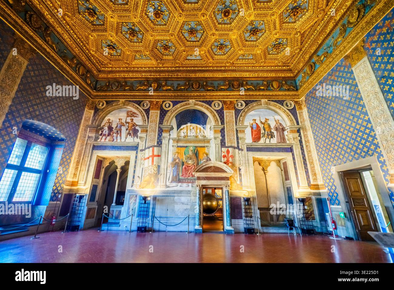 Hall des lis dans les appartements du priori - Palazzo Vecchio - Florence, Italie Banque D'Images