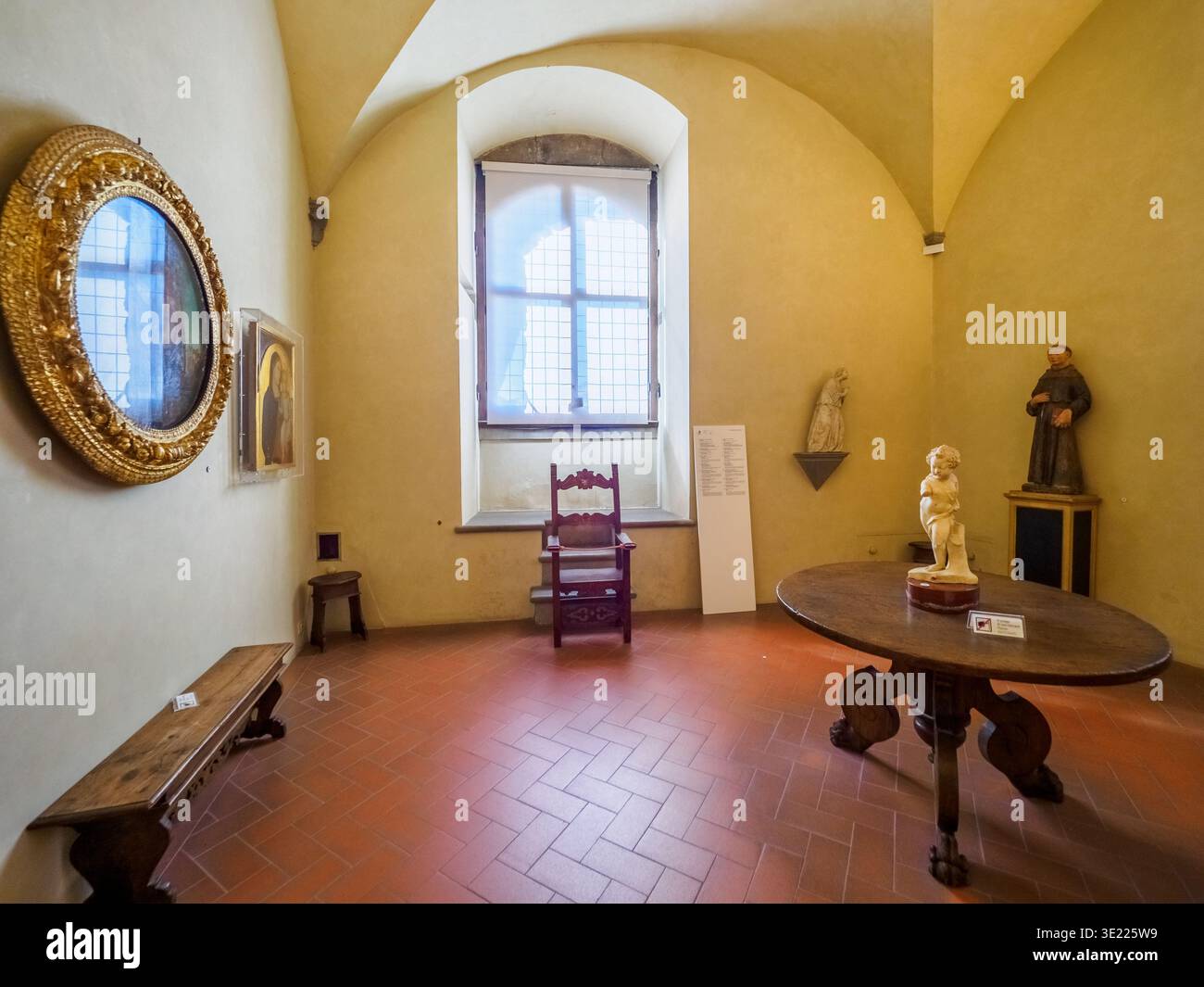Chambres mezzanine situées entre le premier et le deuxième étage - Palazzo Vecchio - Florence, Italie Banque D'Images