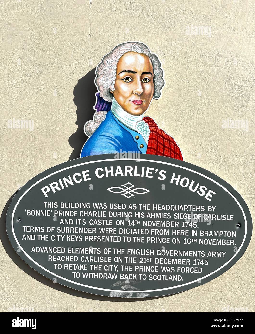 Prince Charlie's House, Brampton, Cumbria, Royaume-Uni - Image de stock capturée avec un smartphone