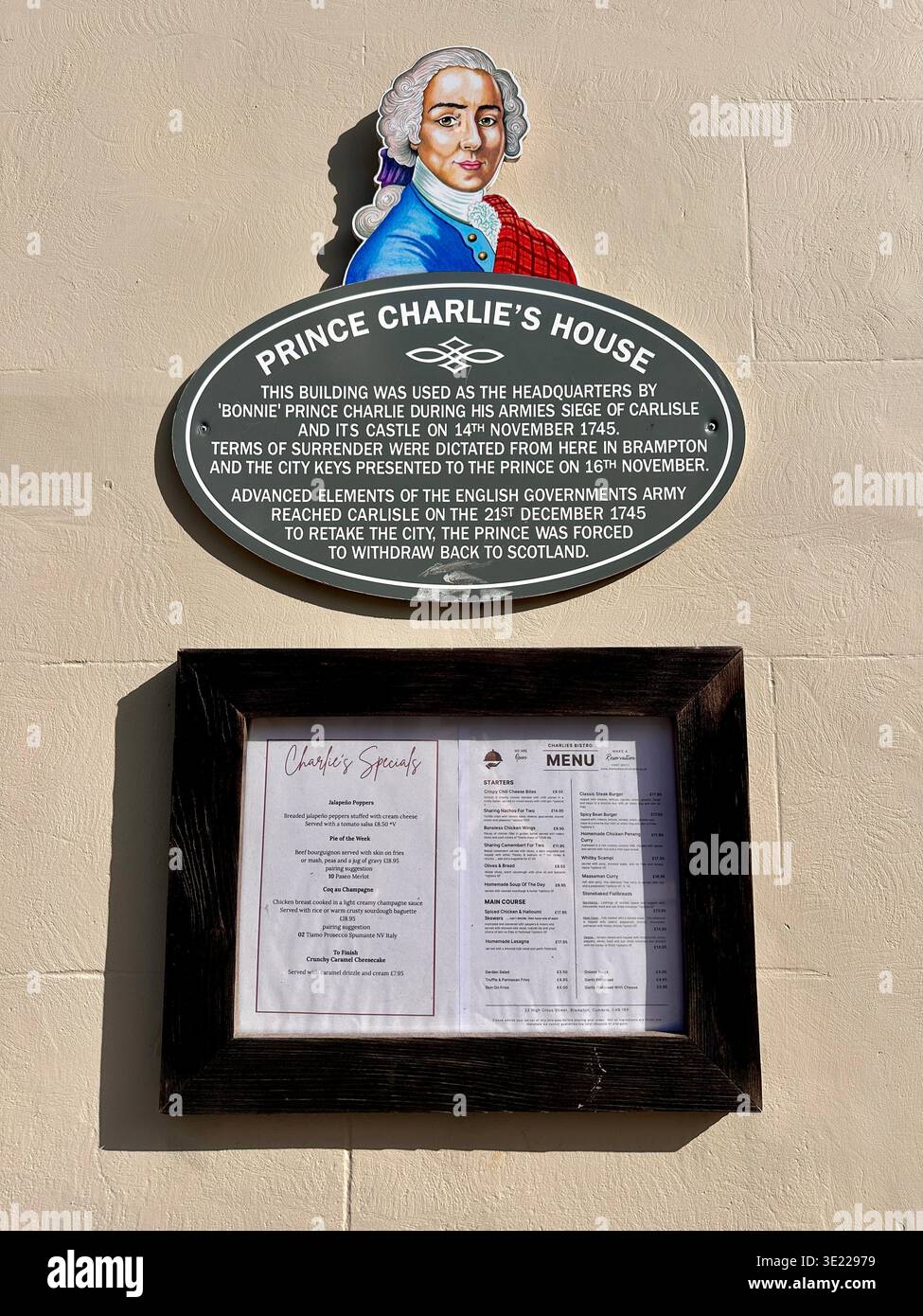 Prince Charlie's House, Brampton, Cumbria, Royaume-Uni - Image de stock capturée avec un smartphone