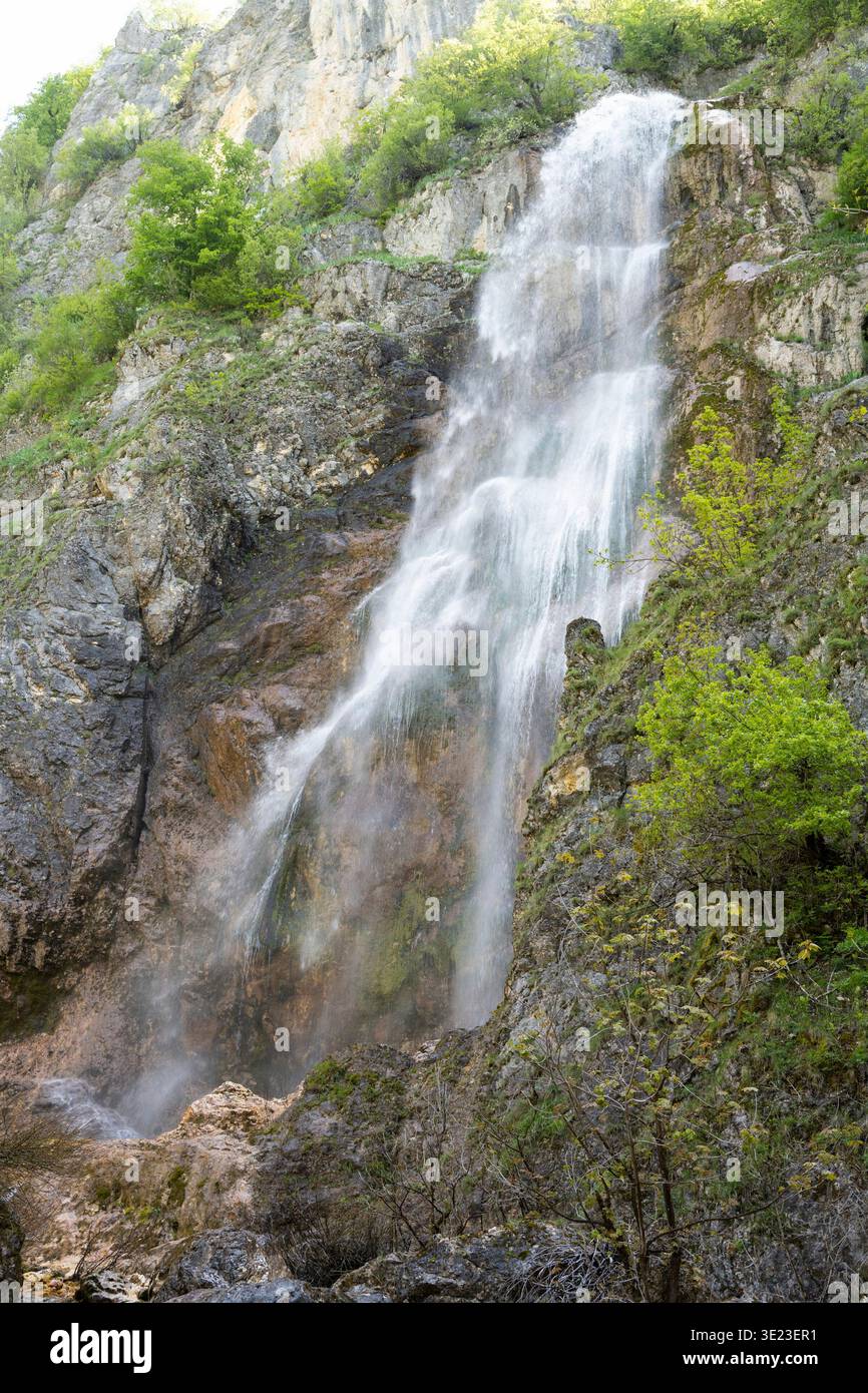 Cascade de Skakavica, Monténégro Banque D'Images