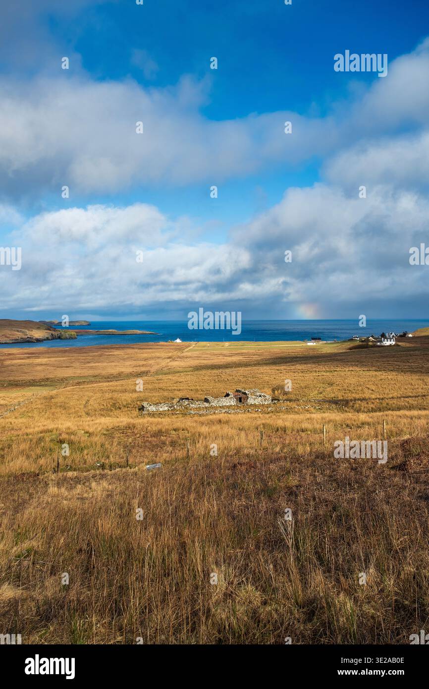 La pointe nord-est de l'île de Skye en Écosse, Grande-Bretagne Banque D'Images