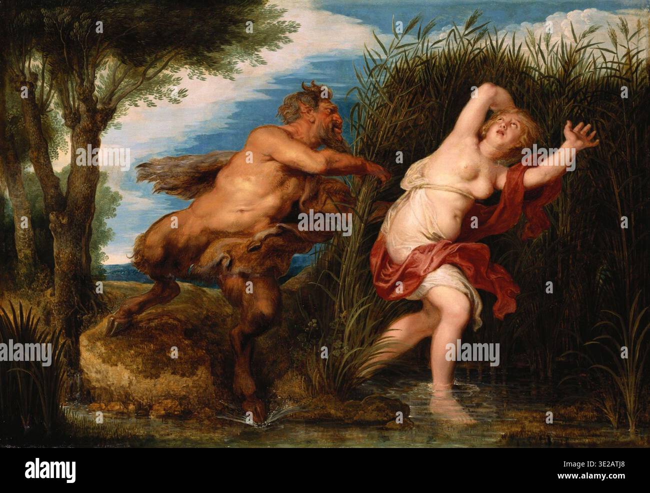 PAN et Syrinx d'après Peter Paul Rubens - Collection Royale Banque D'Images