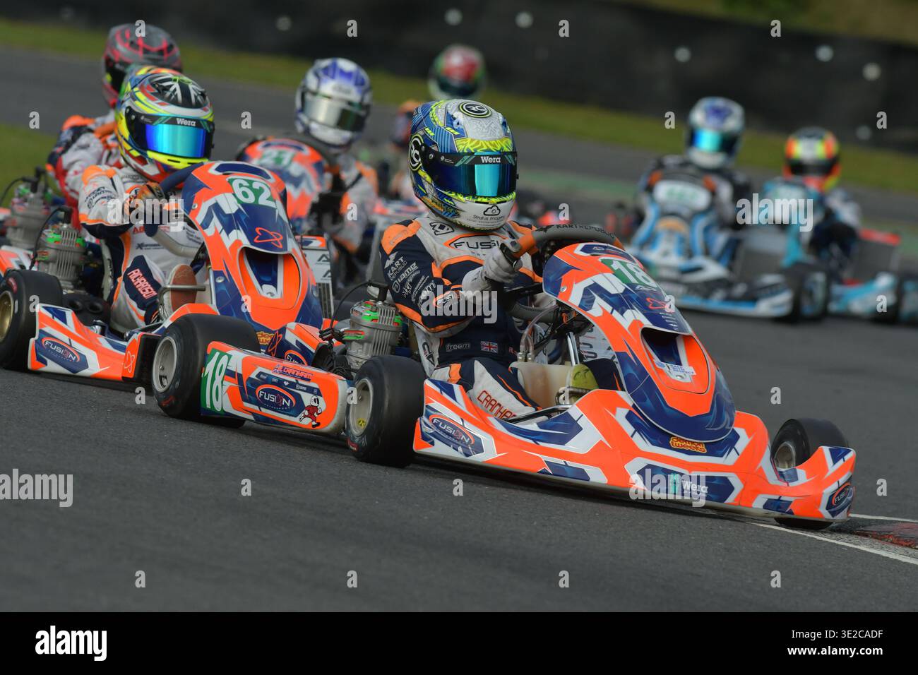 2024 - Riley Cranham - Karting - fusion Motorsport - Wigan - Royaume-Uni - GBR Banque D'Images