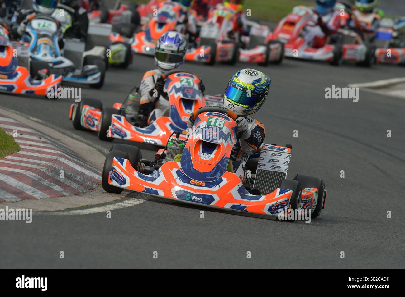 2024 - Riley Cranham - Karting - fusion Motorsport - Wigan - Royaume-Uni - GBR Banque D'Images