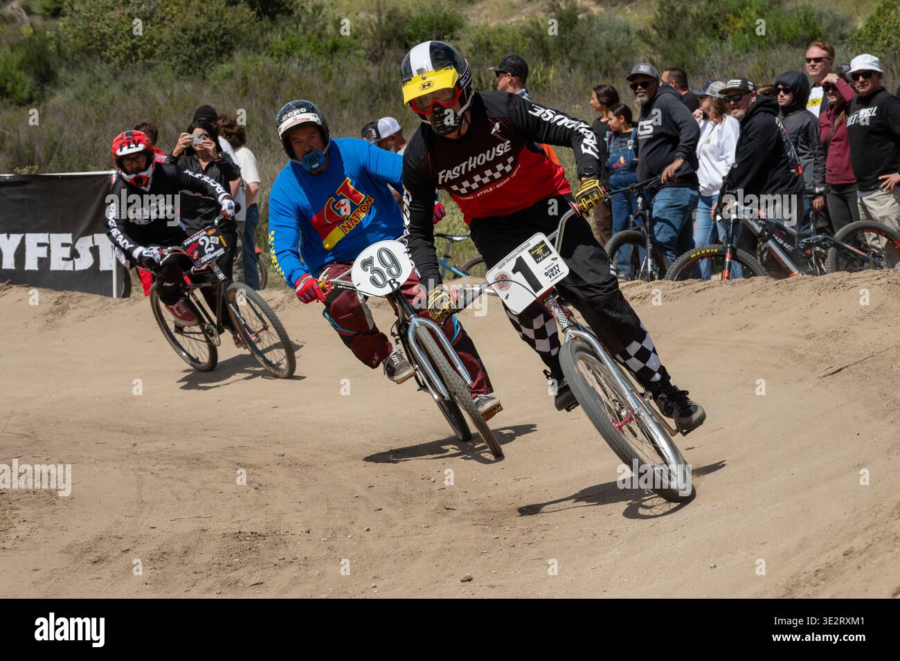 Dirtyfest BMX Downhill Race 2024 Banque D'Images