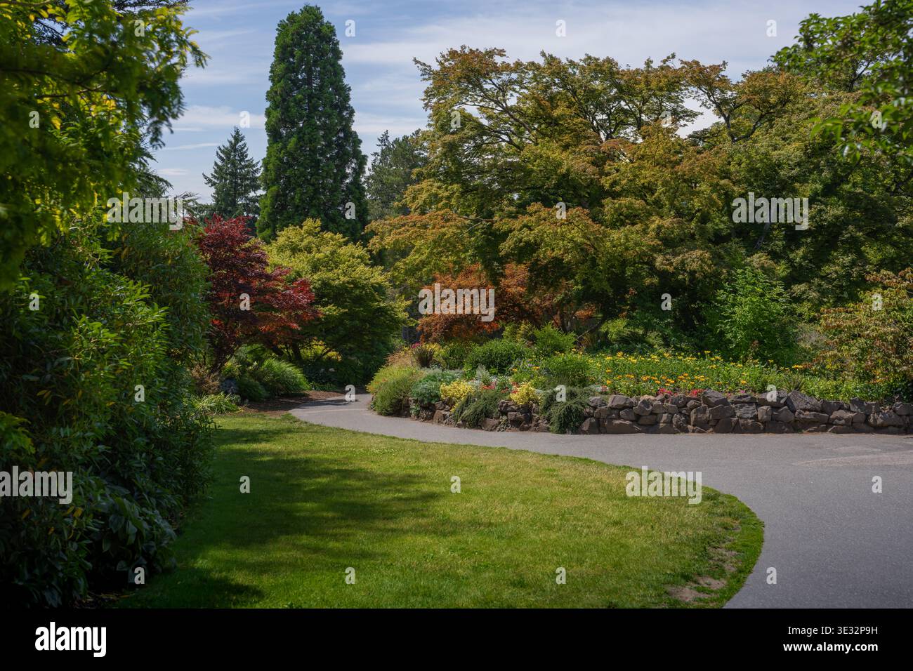 Quarry Gardens at Queen Elizabeth Park - Vancouver, Colombie-Britannique, Canada Banque D'Images
