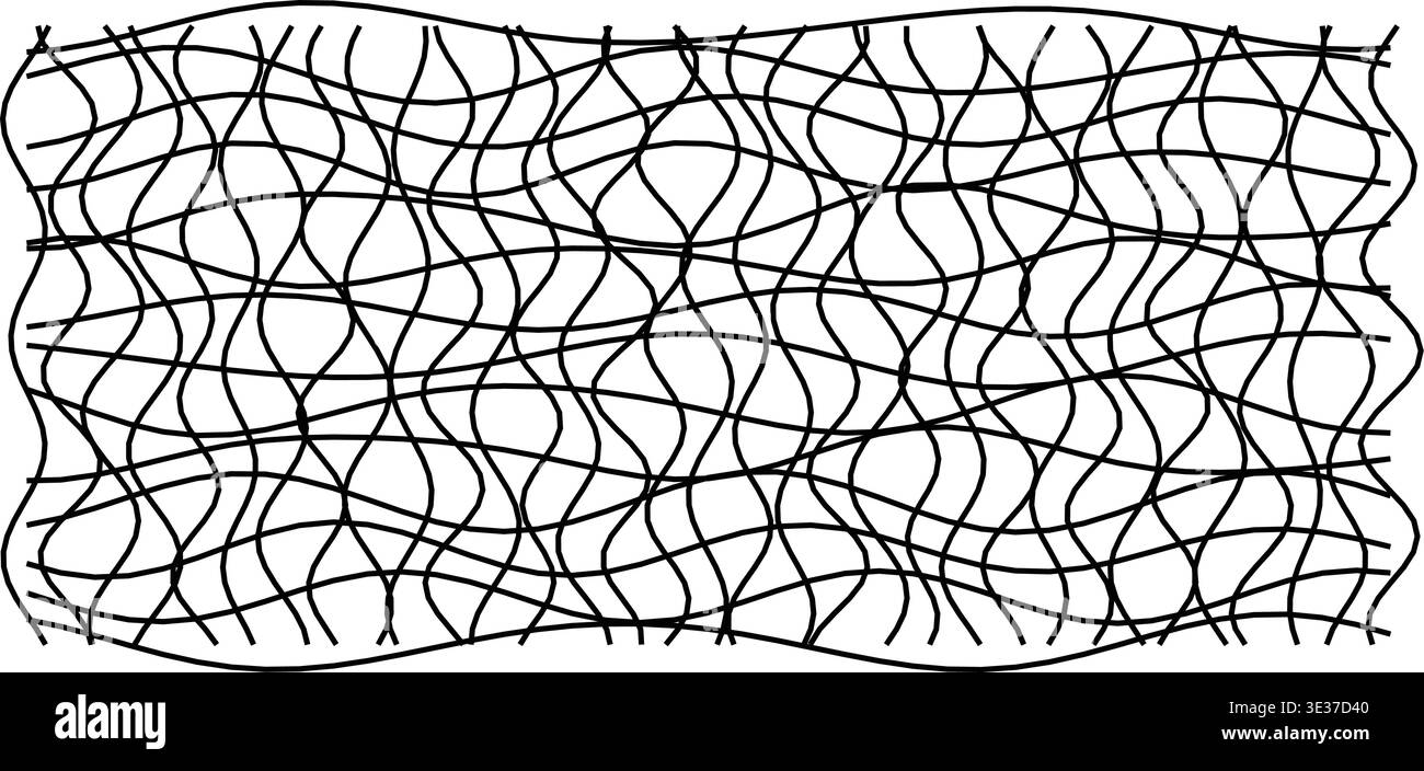 Motif de grille déformé abstrait pour les projets de conception créatifs Illustration de Vecteur