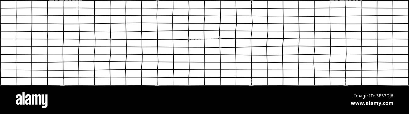 Motif de grille géométrique abstrait avec des lignes ondulées Illustration de Vecteur