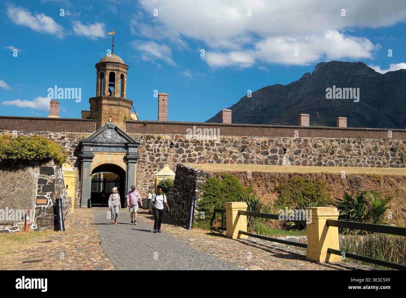 Clocher à l'entrée du Château de bonne espérance, le Cap, Afrique du Sud Banque D'Images