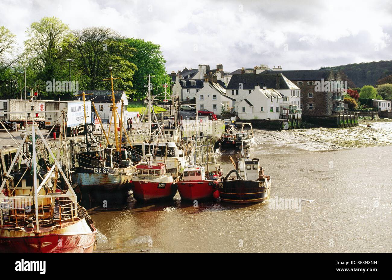 Petit port de pêche de Kirkcudbright sur la rivière Dee dans la région de Dumfries et Galloway SW Ecosse Royaume-Uni Royaume-Uni Banque D'Images
